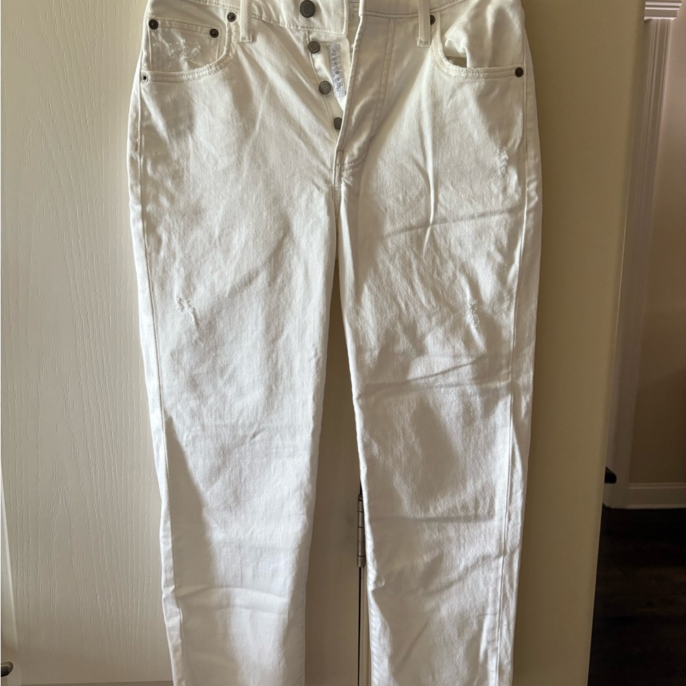 Lucky Brand High Rise White Jeans